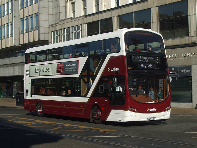DSCF7040 Lothian Buses 414 (BN64 CRK) on Princes Street, Edinburgh - 6 May 2017 DSCF7040 Lothian Buses 414 (BN64 CRK) on Princes Street, Edinburgh - 6 May 2017