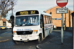 Neal’s Travel T665 WVA in Mildenhall – 28 Nov 1999 (429-13A)