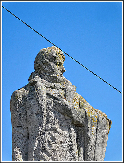Statue de François René de Chateaubriand à Saint Malo (35)