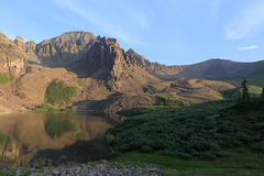 Cathedral Peak and Lake