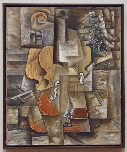 Violin and Grapes by Picasso in the Museum of Modern Art, March 2010