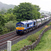 GBRf Maritime liveried 66727 MARITIME ONE passing Helwith Bridge with 6M38 11.25 Arcow Quarry GBRf - Bredbury Tilcon GBRf 3rd June 2026.