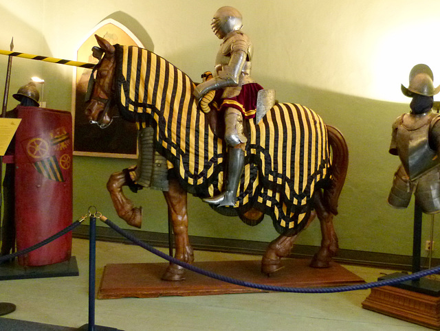 Tigerpferd mit Blechmann