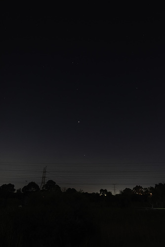 Planetary conjunction.