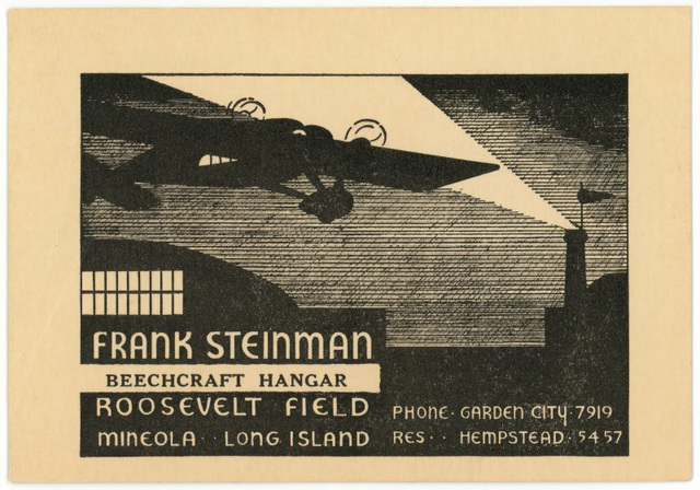 Frank Steinman, Roosevelt Field, Mineola, Long Island, New York, 1930s