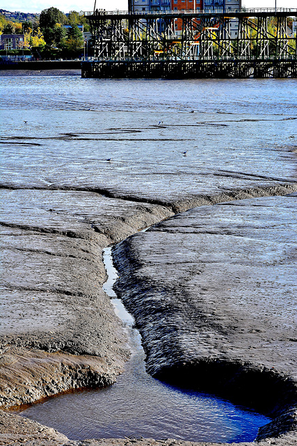 Deep chasms in the river bed 2