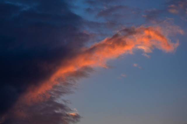Solar Flare shaped cloud