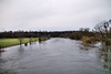 Ruhr von der Schwimmbrücke Holtey aus (Essen-Burgaltendorf) / 10.02.2024