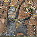 The roofs of Bologna and the Garisenda Tower from the top of Asinelli, Bologna