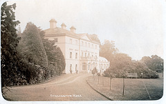 Stillington Hall, North Yorkshire from a c1900 postcard (Demolished)