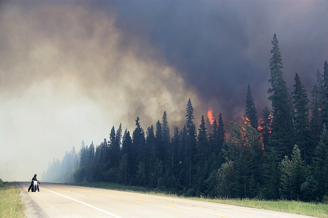 Saskatchewan Crossing Wildfire