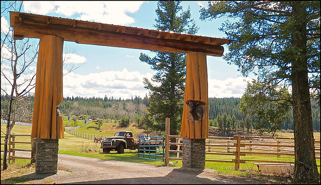 Gate at a nearby ranch.