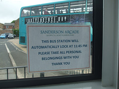 DSCF3949 A sign inside Morpeth bus station - 15 Jun 2016