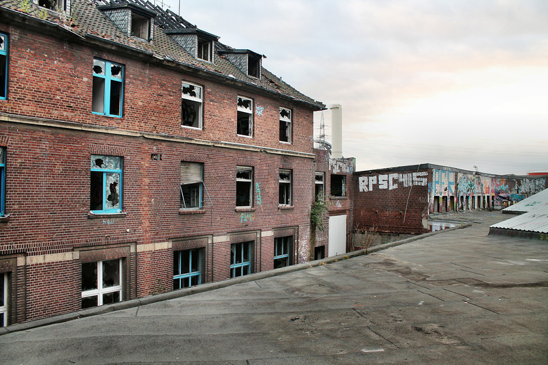Auf dem Dach (Papierfabrik Hermes, Düsseldorf-Hafen) / 29.09.2016