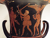 Detail of a South Italian Krater with a Procession in the Getty Villa, June 2016