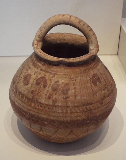 Iberian Vessel with Basket Handle in the Archaeological Museum of Madrid, October 2022