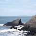Looking towards the Island of Lundy from Damehole Point (Scan from Aug 1992)