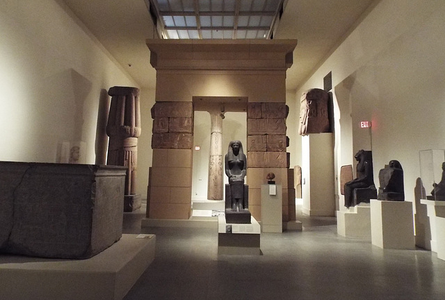 Egyptian Gallery in the Boston Museum of Fine Arts, January 2018