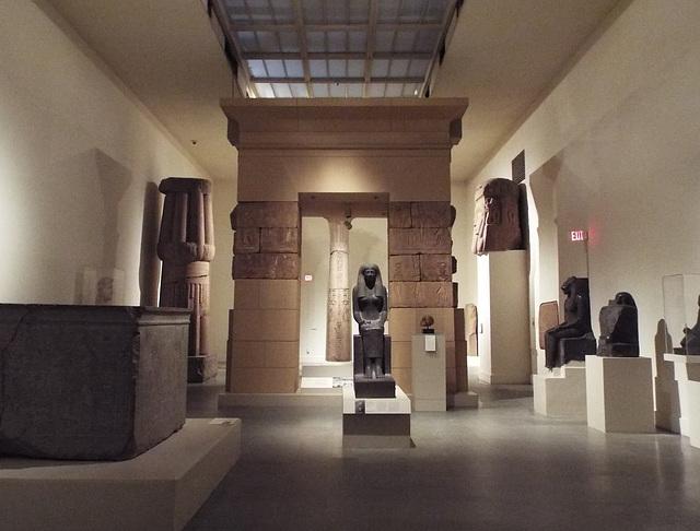 Egyptian Gallery in the Boston Museum of Fine Arts, January 2018