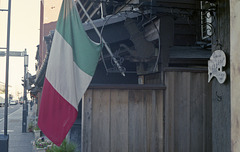 Flag at a restaurant