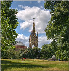 The Albert Memorial from Kensington Gardens