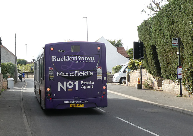 Stagecoach East Midlands 36454 (OU61 AVD) in Blidworth - 14 Sep 2022 (P1130281)