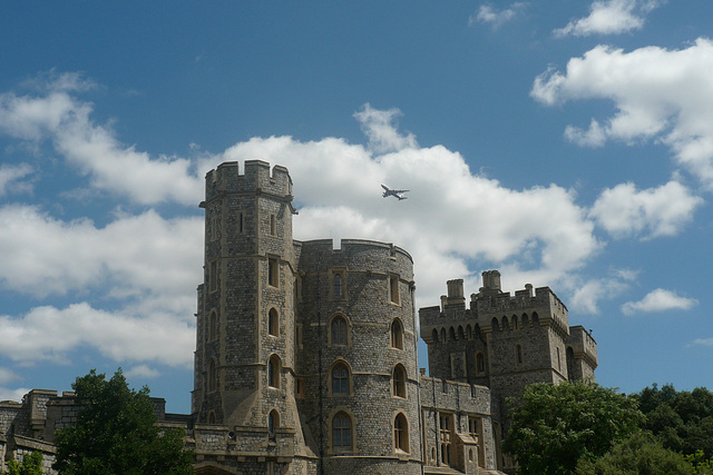 Plane Over Windsor Castle