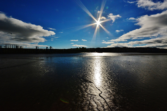 Low Tide on the River Tyne,Newcastle