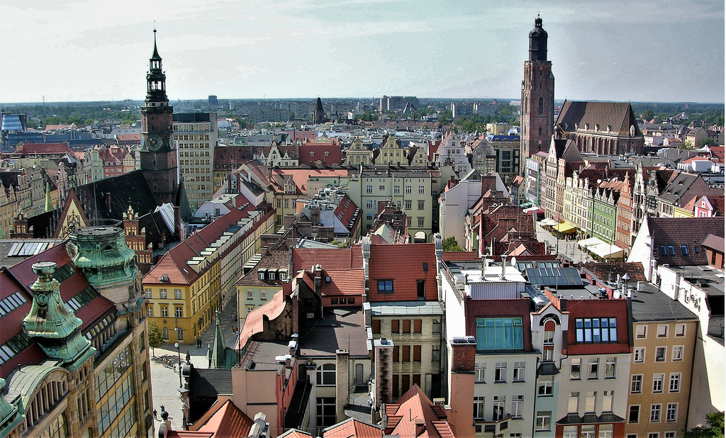 Wrocław (Breslau) - View from the towers of sw. Marii Magdaleny