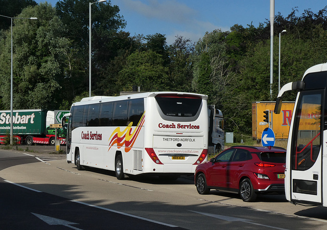 Coach Services of Thetford MX15 KLA at Fiveways, Barton Mills - 16 Jul 2021 (P1080997) Coach Services of Thetford MX15 KLA at Fiveways, Barton Mills - 16 Jul 2021 (P1080997)