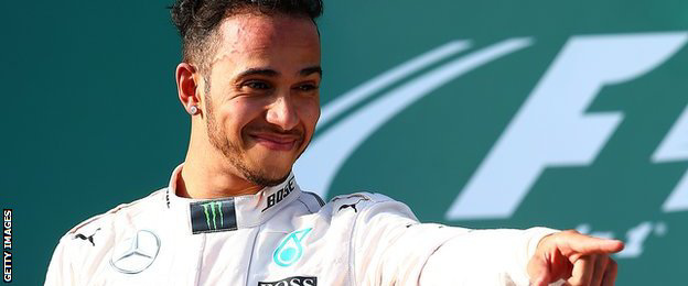 Lewis Hamilton wins in Melbourne