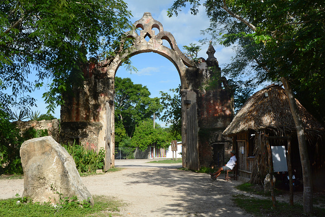 Mexico, Entrance Gate to Hacienda Mucuyche