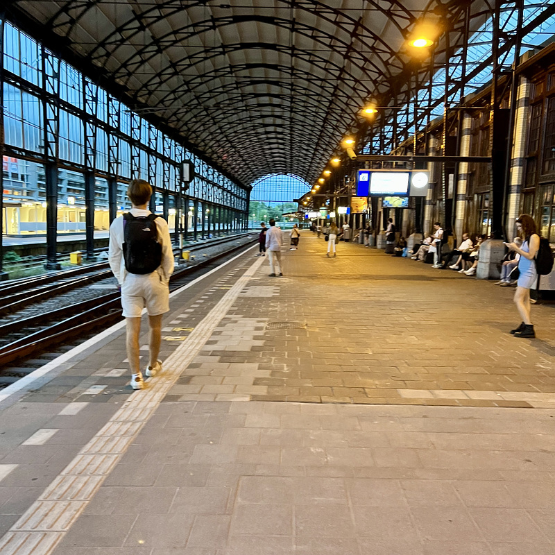 Waiting at Haarlem station