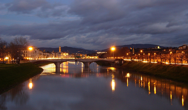 blue hour in Florence