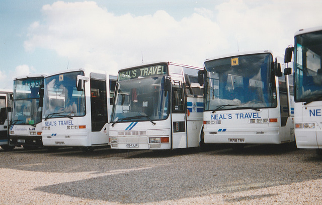 Neal’s Travel coaches at Isleham – 22 Feb 1998 (380-14)