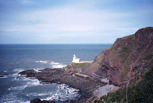 Lighthouse at Hartland Point (Scan from Aug 1992)