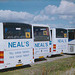 Neal’s Travel coaches at Isleham – 22 Feb 1998 (380-12)