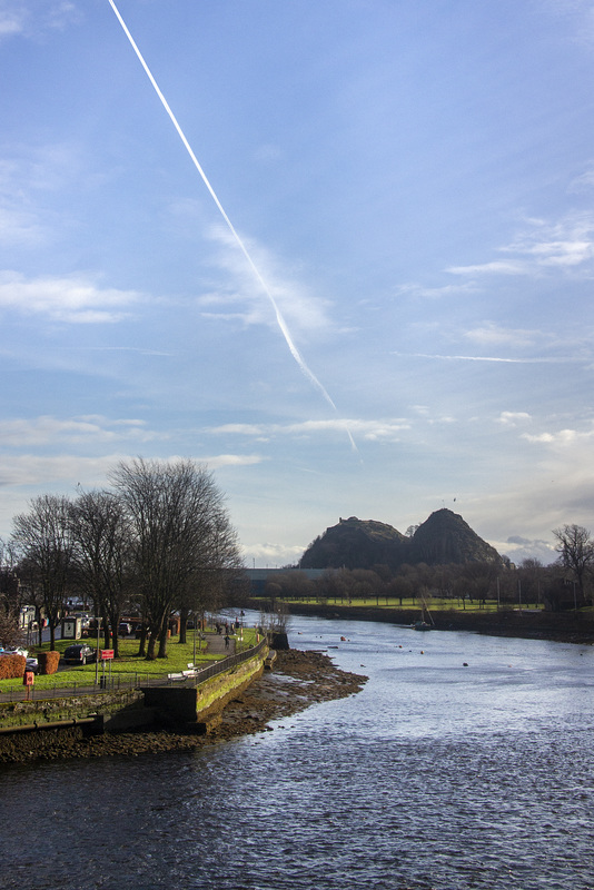 Dumbarton Rock and the River Leven