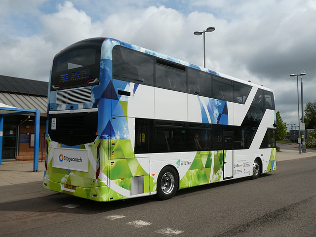 Stagecoach East 86002 (BV23 NRE) at Trumpington - 15 May 2023 (P1150498)
