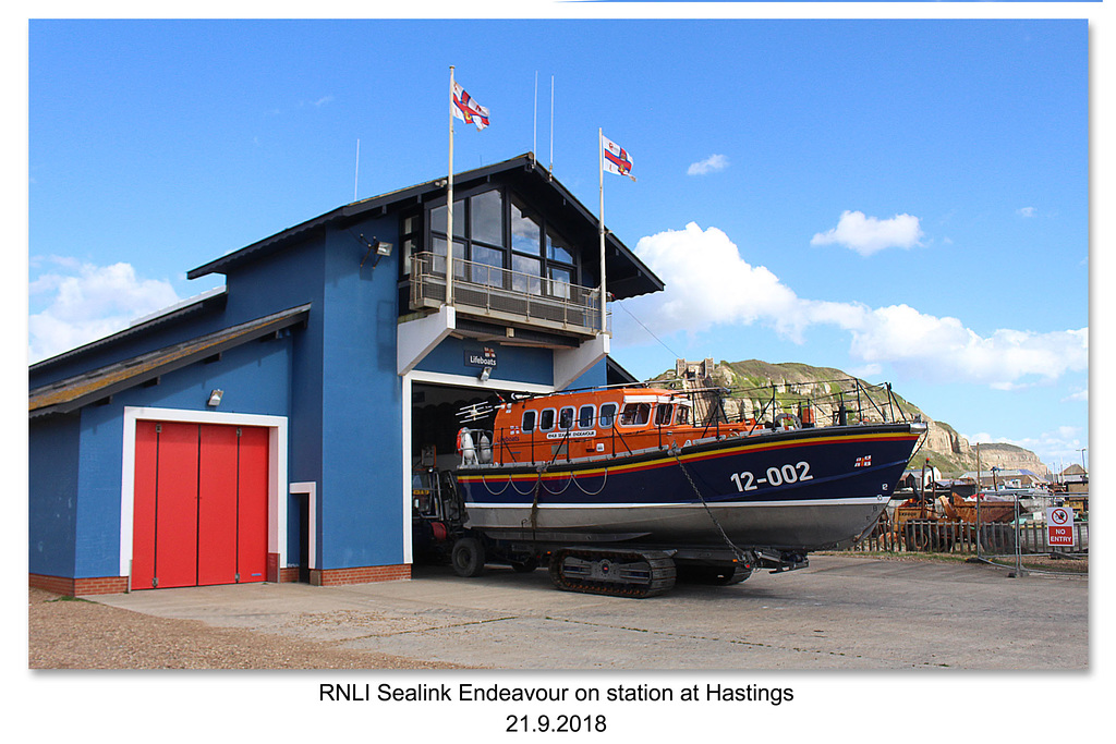 Hastings Lifeboat Sealink Endeavour - 21.9.2018