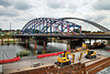 Karl-Lehr-Brücke, südlicher Teil über der Ruhr (Duisburg-Ruhrort) / 22.07.2023