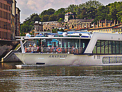 Balade sur la Saône. Lyon.