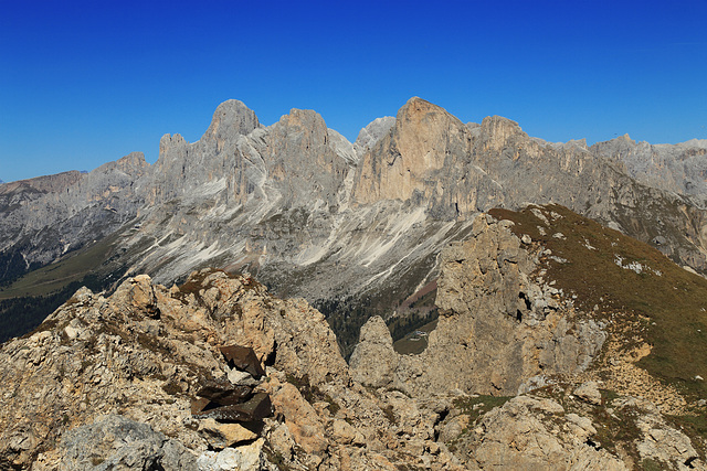 Il Catinaccio dalla Forcella Piccola del Latemar