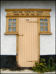 'England expects' door