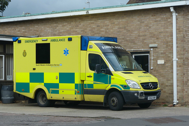 South Western Ambulance Service Sprinter in Tewkesbury - 15 September 2017