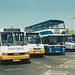 Bus and Coach Park near Peterborough bus station – 30 April 1994 (221-7)