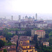 IT - Bergamo - Blick von San Vigilio zur Cittá Alta