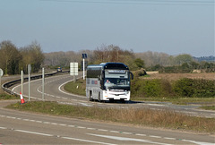 National Express (Travel West Midlands) SH281 (BV19 XON) near Barton Mills - 25 Mar 2020 (P1060558)