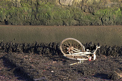 Bike on the Riverbed