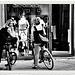 A bicyclette...